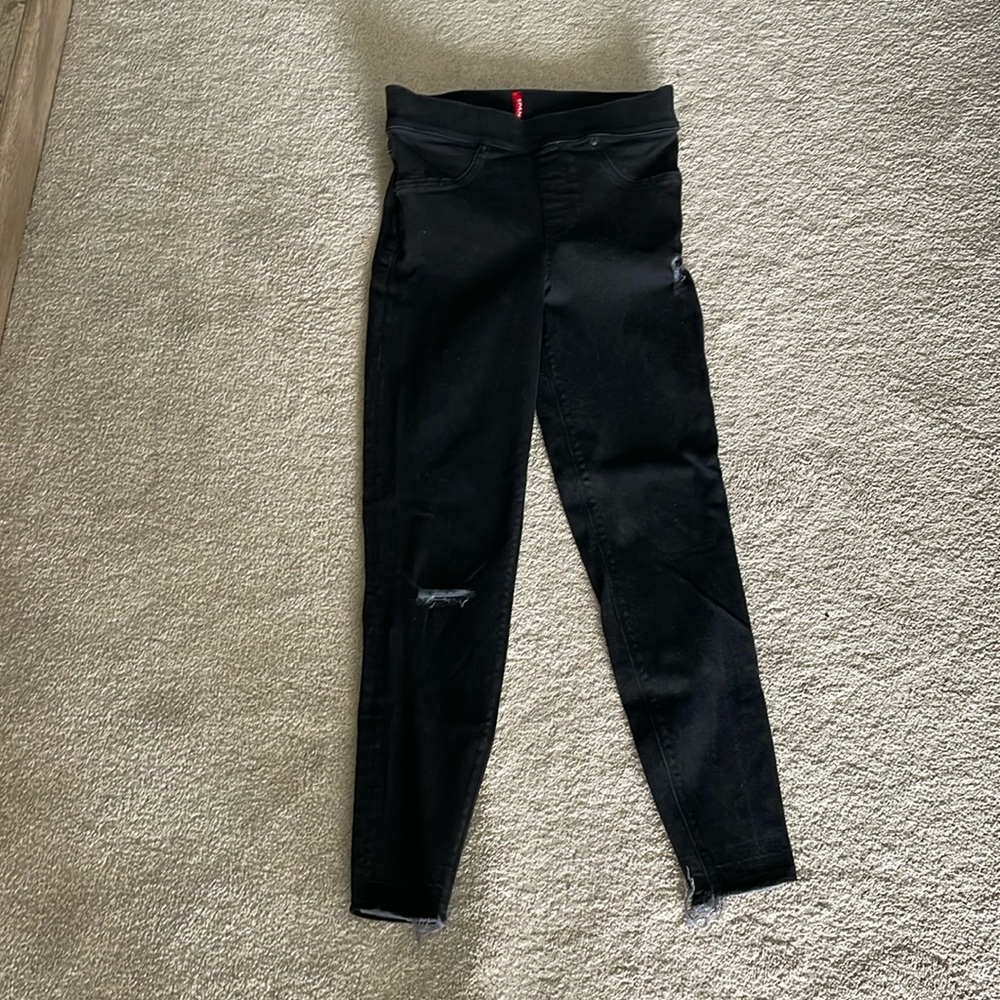 Black Spanx jeans